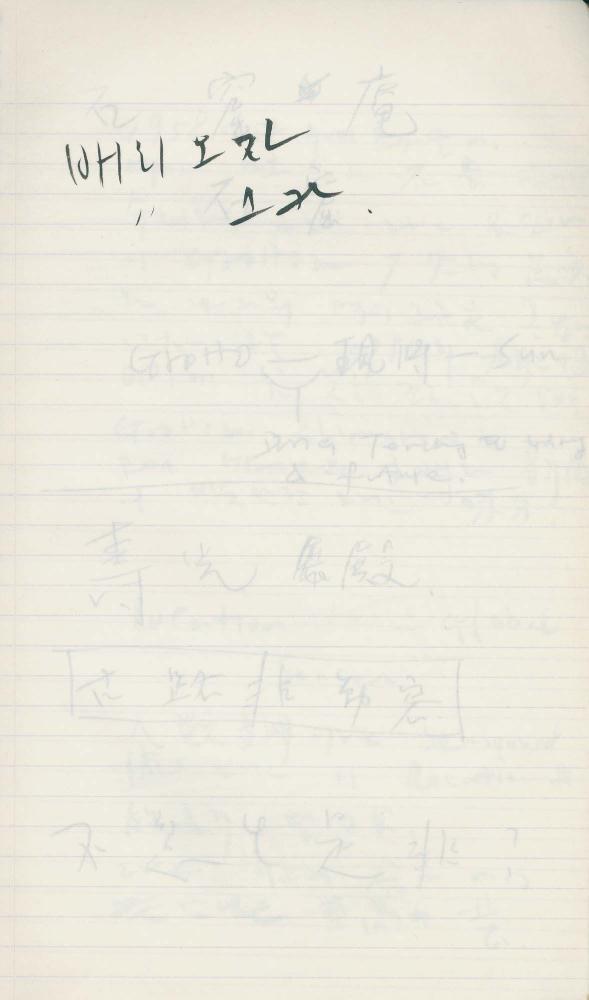 1993년 김차섭 구상노트 2