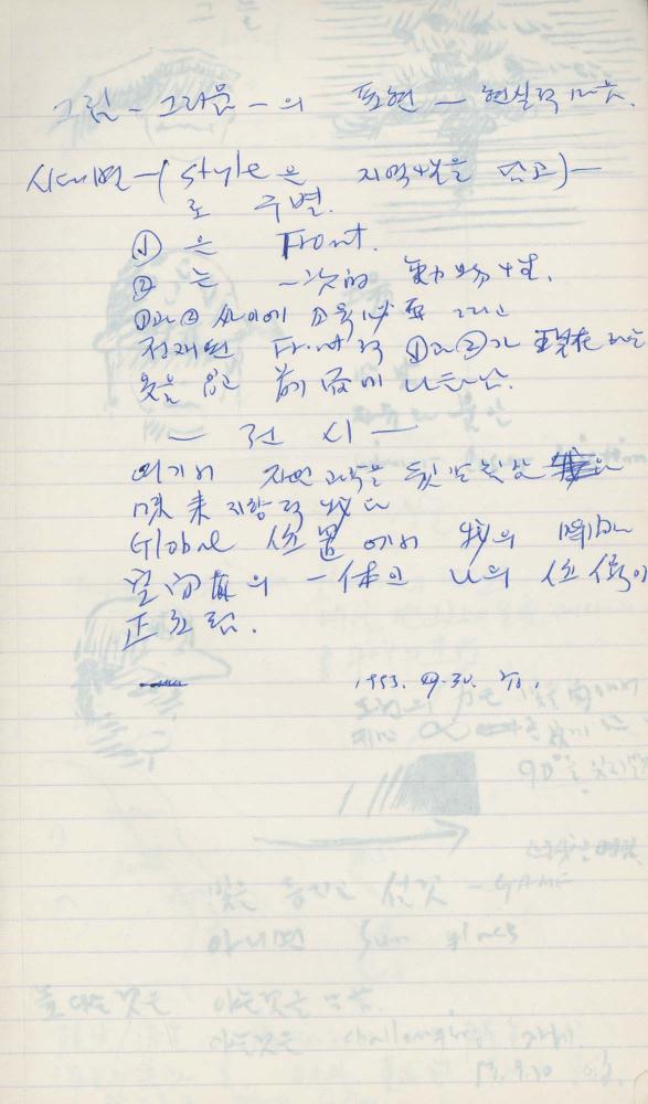 1993년 김차섭 구상노트 2