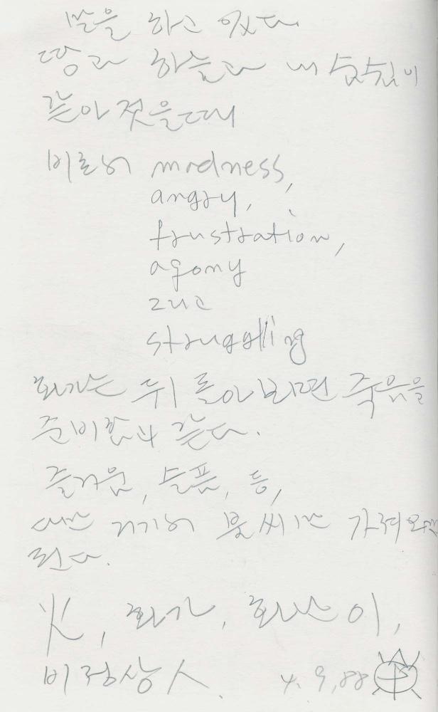 1988년 김차섭 구상노트 4
