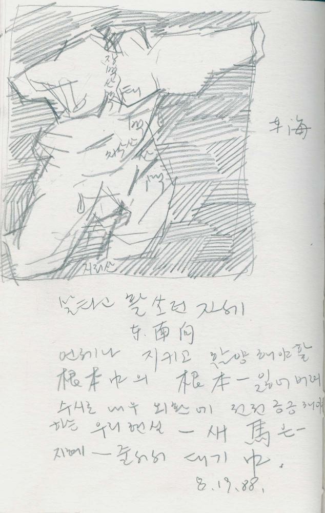 1988년 김차섭 구상노트 4