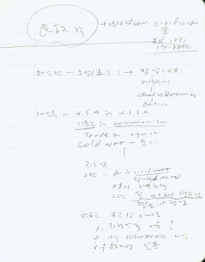 1991년 김차섭 구상노트 1