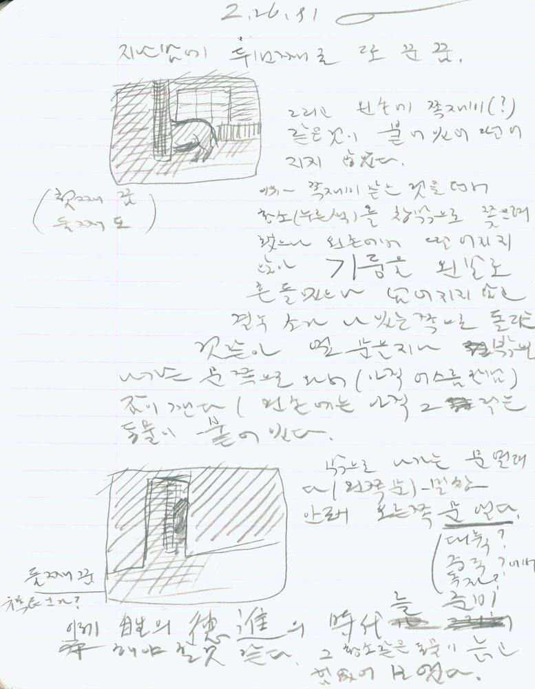 1991년 김차섭 구상노트 1