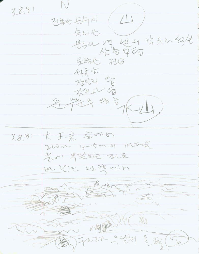 1991년 김차섭 구상노트 1