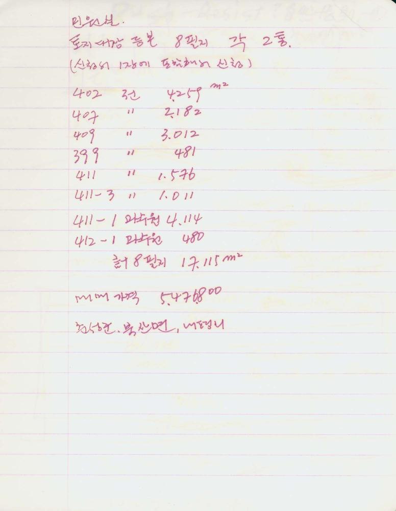 1991년 김차섭 구상노트 1