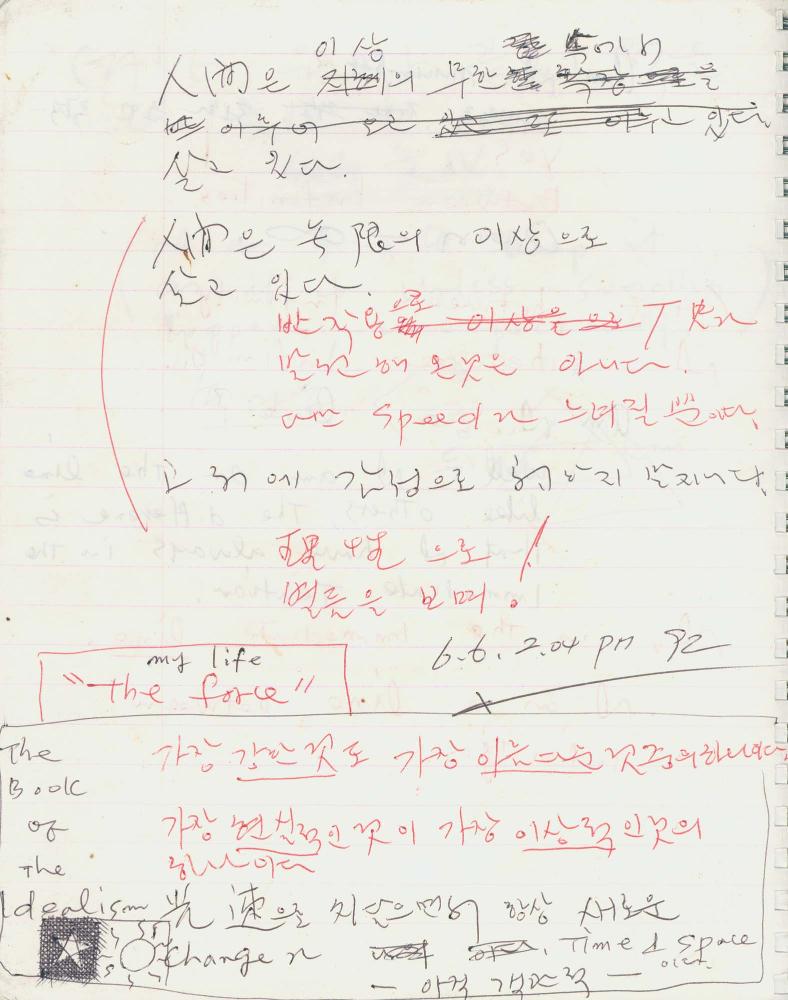 1991년 김차섭 구상노트 1