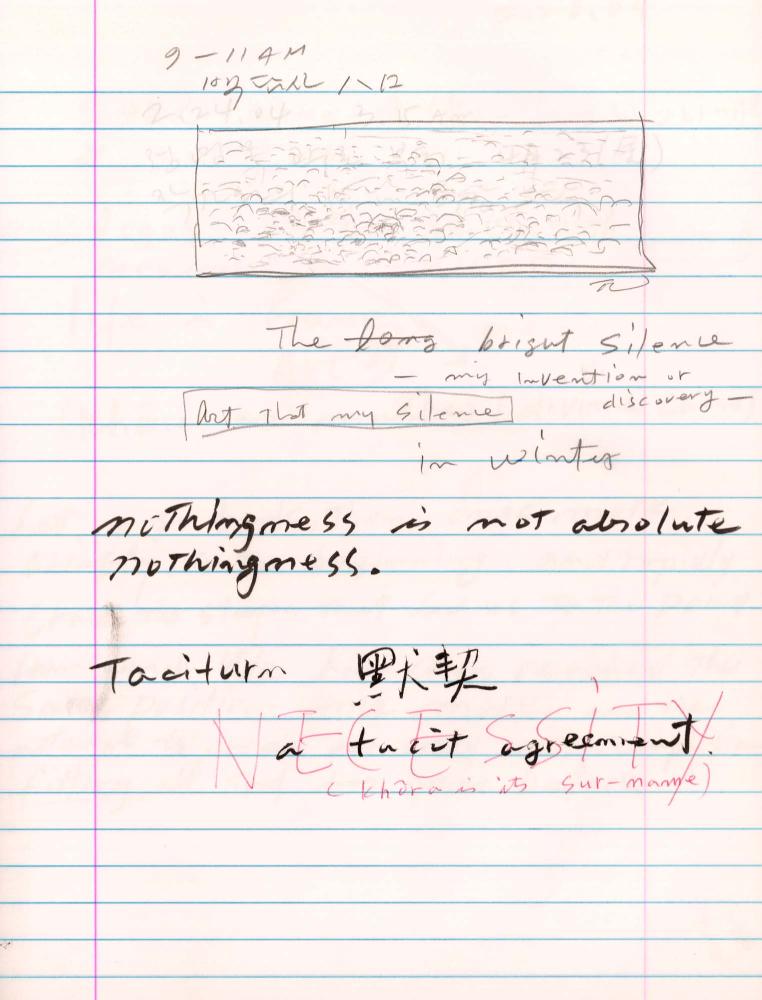 2004년 전후의 김차섭 구상노트