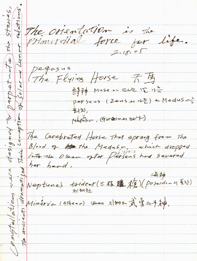 2005년 전후의 김차섭 구상노트 1