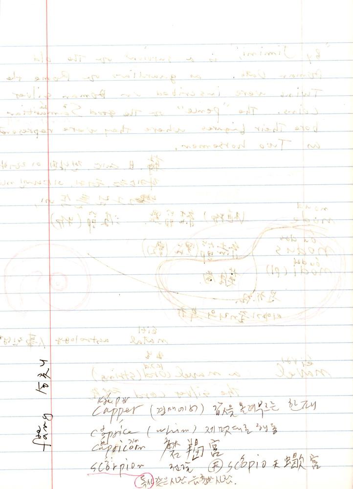 2005년 전후의 김차섭 구상노트 1