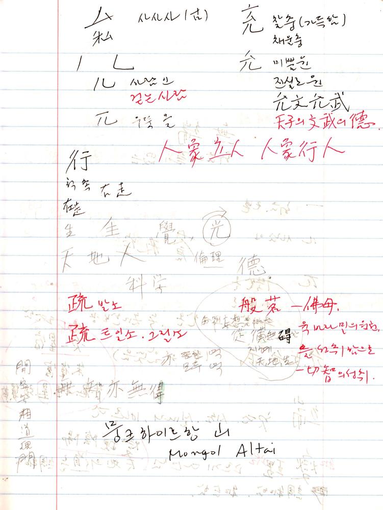 2005년 전후의 김차섭 구상노트 1