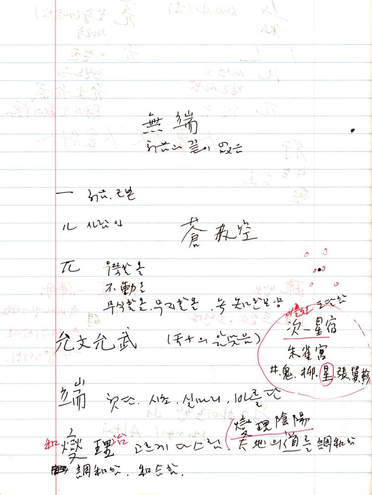 2005년 전후의 김차섭 구상노트 1