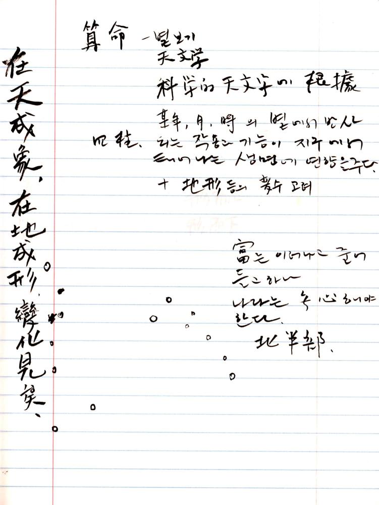 2005년 전후의 김차섭 구상노트 1