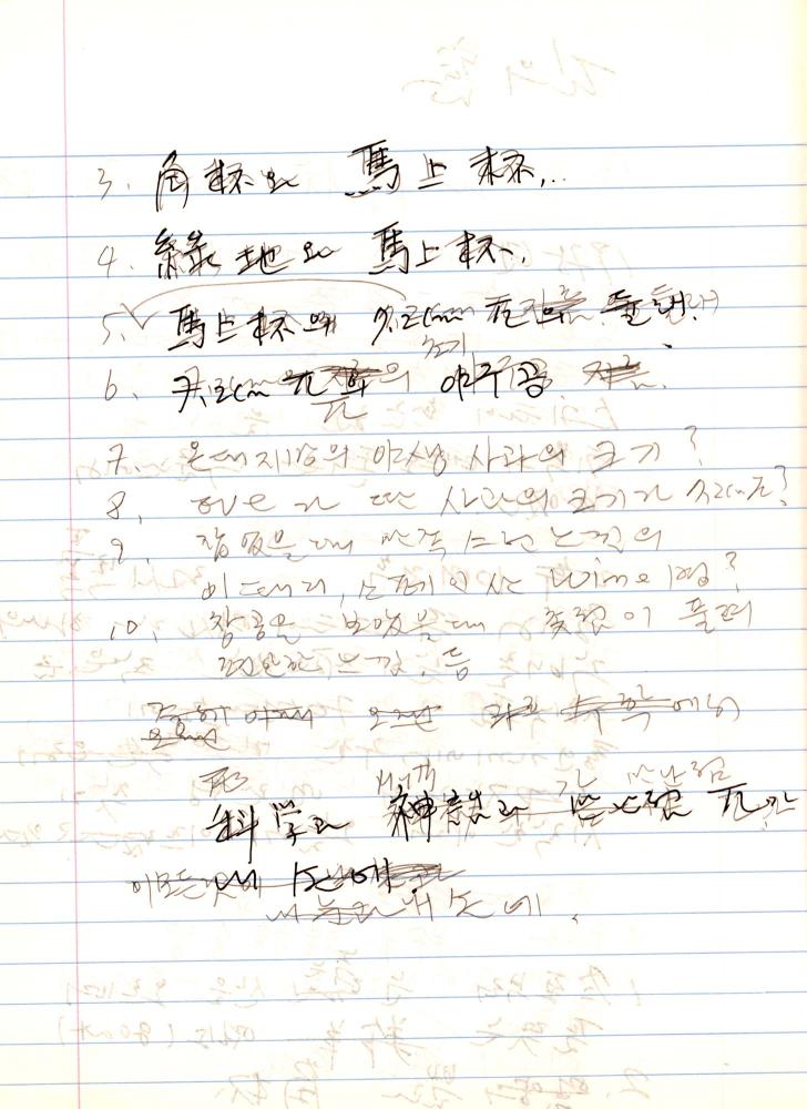 2007년 전후의 김차섭 구상노트 2