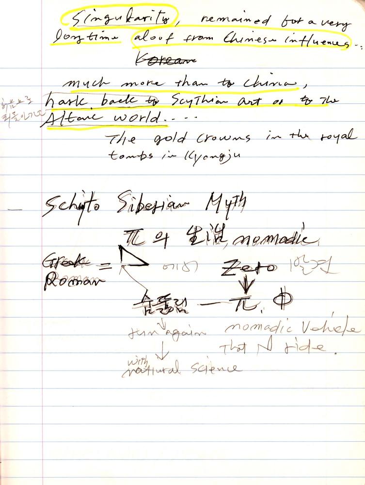 2007년 전후의 김차섭 구상노트 2