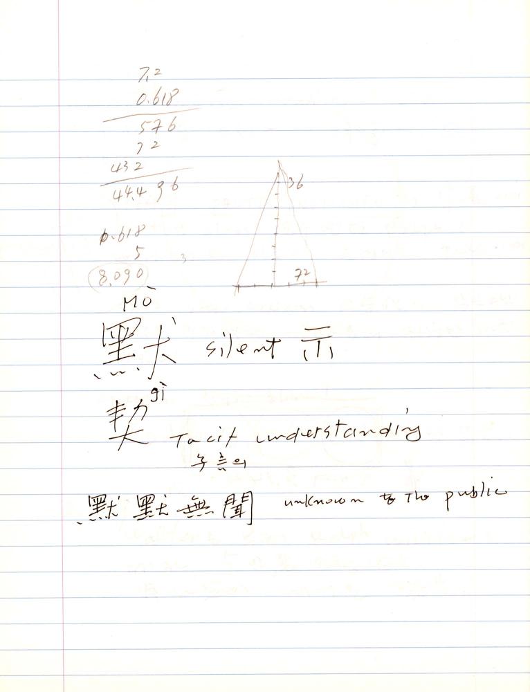 2007년 전후의 김차섭 구상노트 2