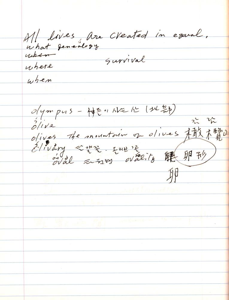 2007년 전후의 김차섭 구상노트 2