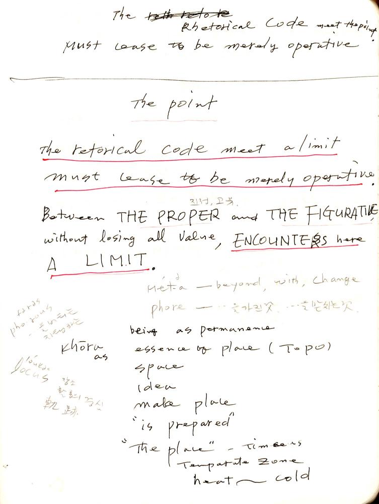 2003년 전후의 김차섭 구상노트 1