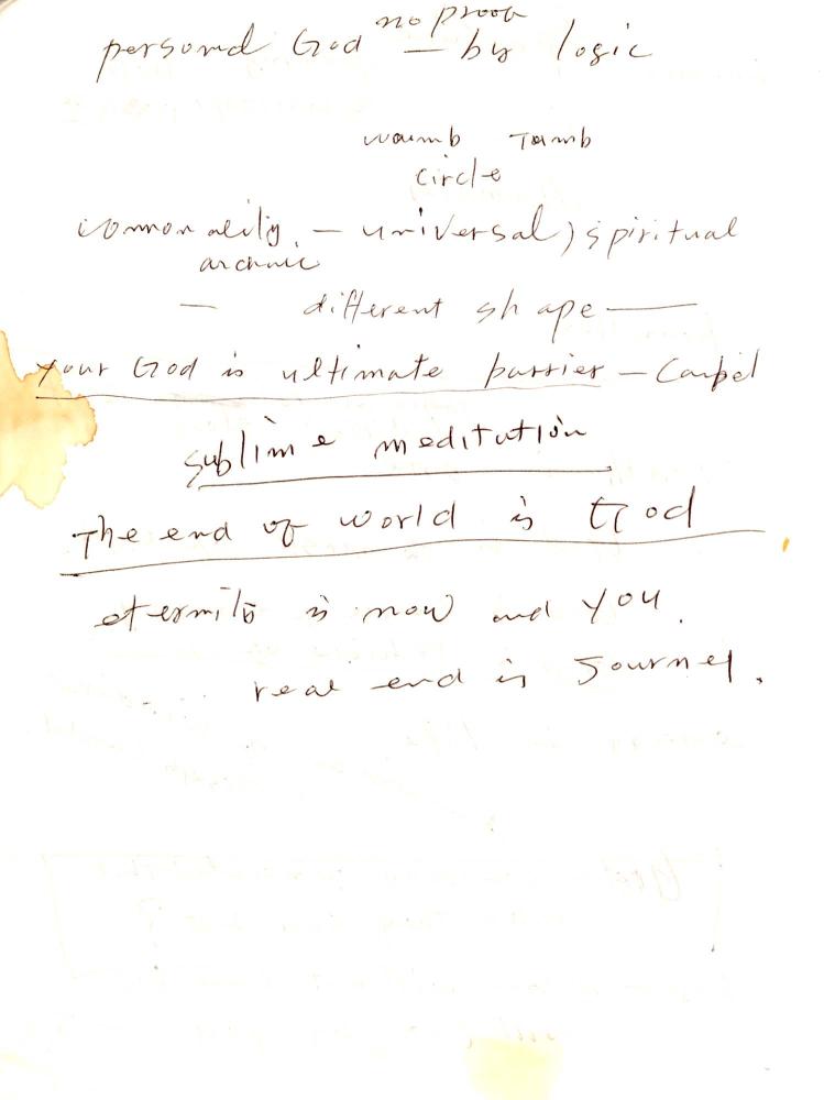 2003년 전후의 김차섭 구상노트 1