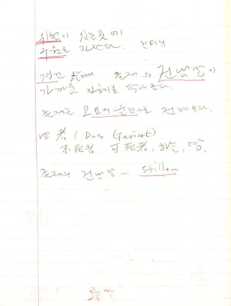 1999년 김차섭 구상노트 1