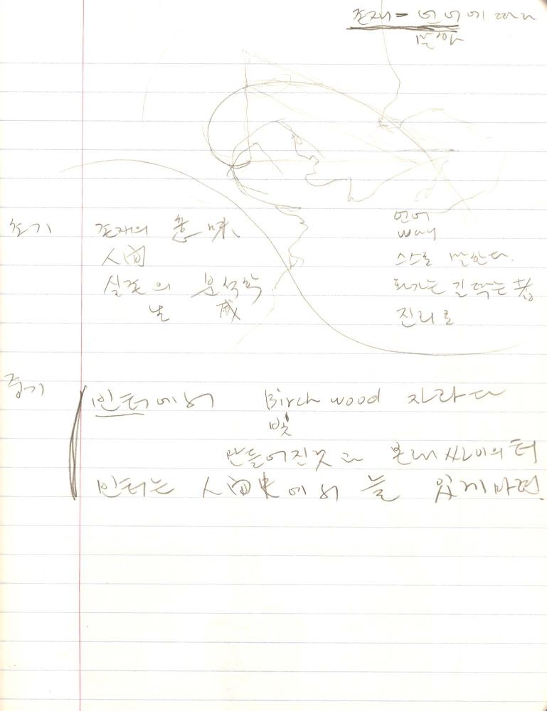1999년 김차섭 구상노트 1