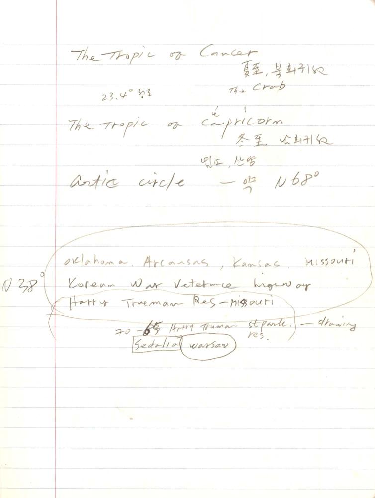 1999년 김차섭 구상노트 1