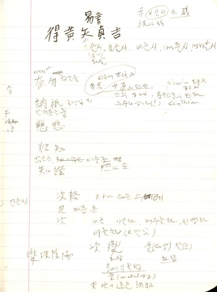 1999년 김차섭 구상노트 1