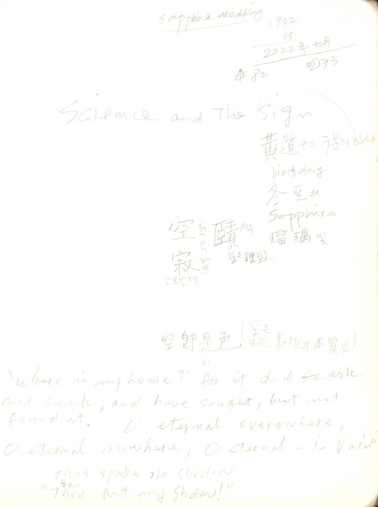 2009년 전후의 김차섭 구상노트