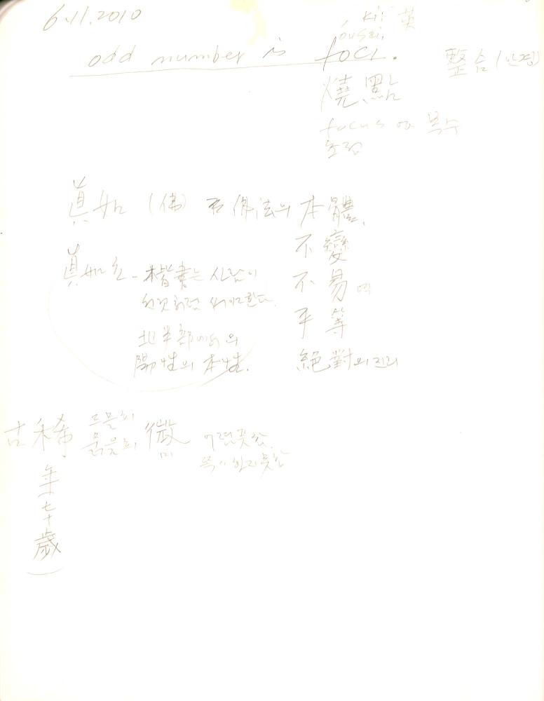 2009년 전후의 김차섭 구상노트
