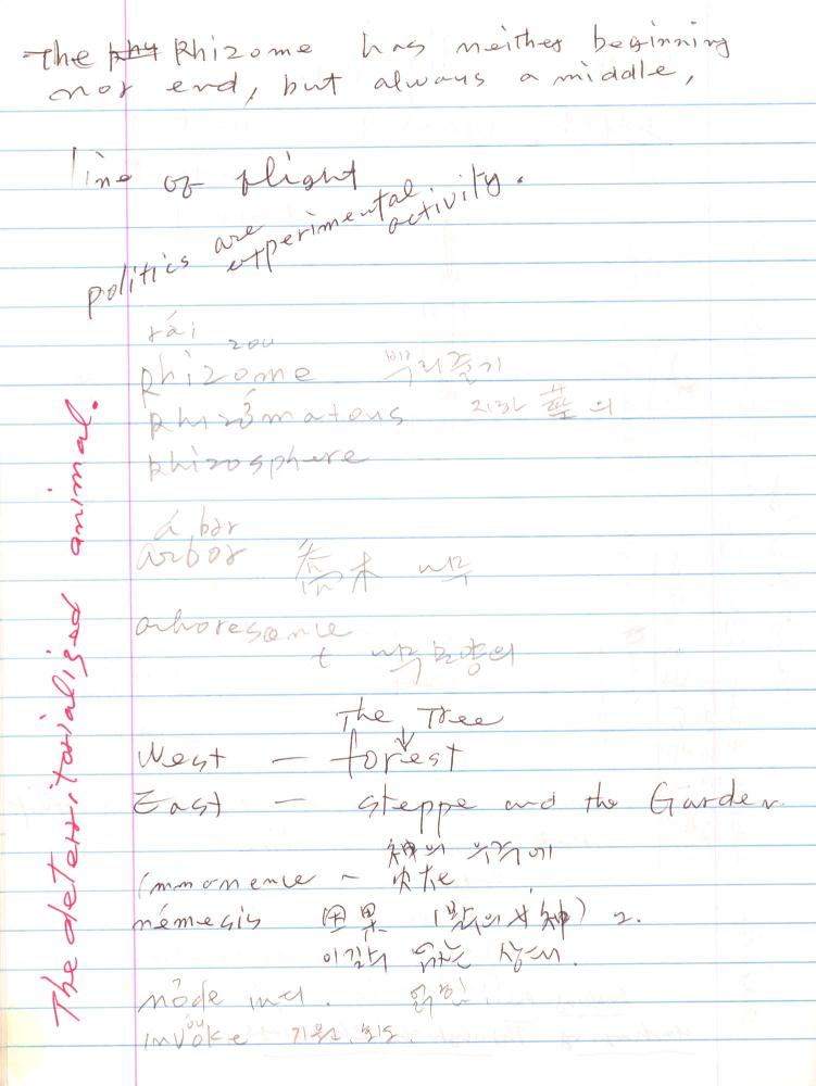 2003년 전후의 김차섭 구상노트 2