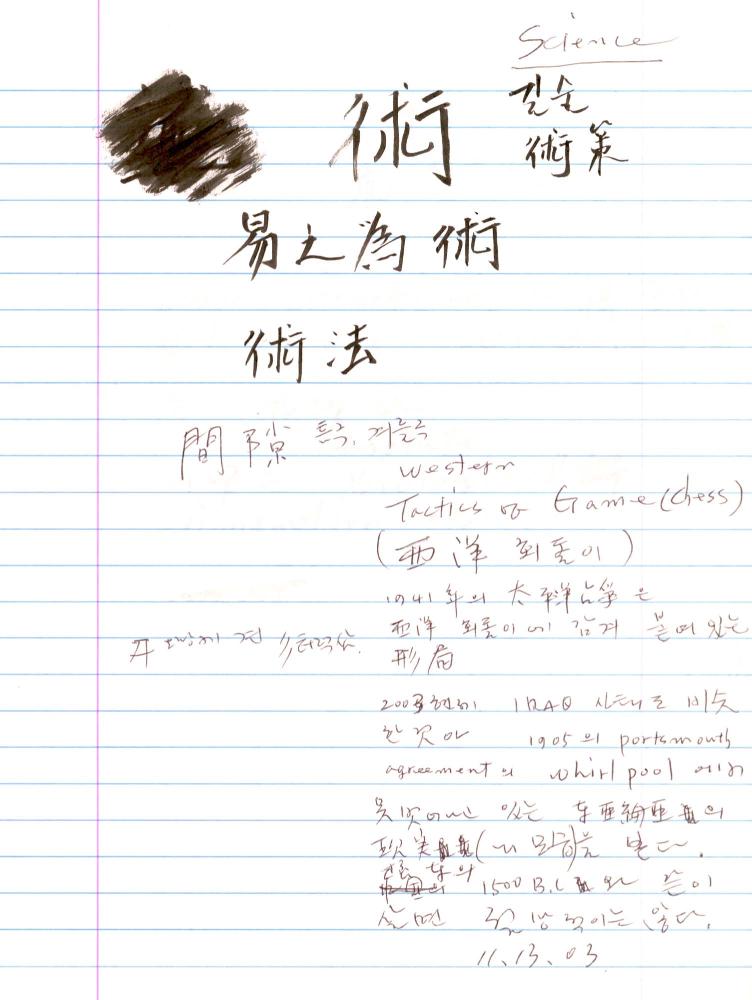 2003년 전후의 김차섭 구상노트 2