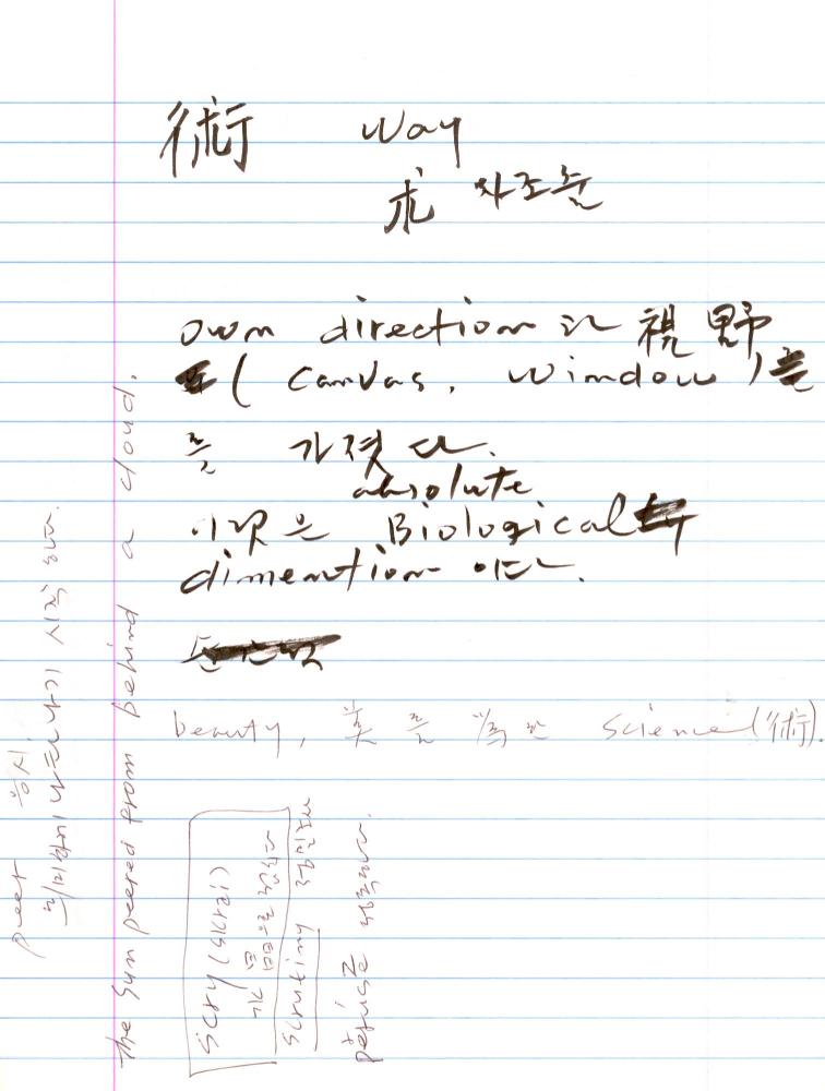 2003년 전후의 김차섭 구상노트 2