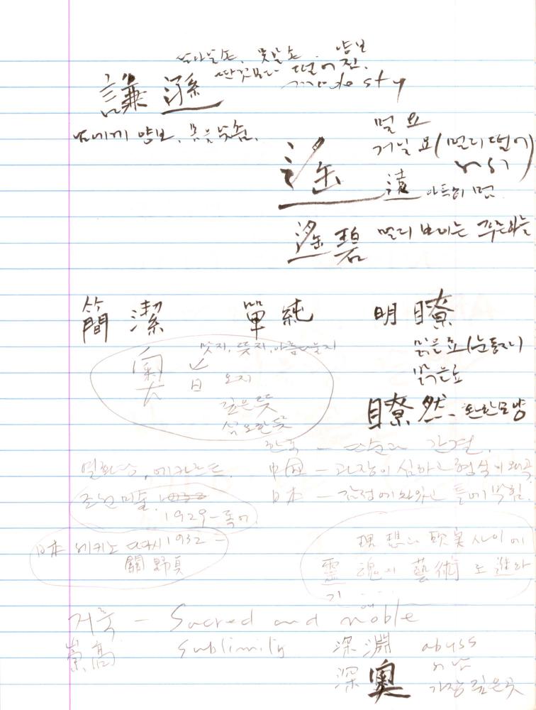 2003년 전후의 김차섭 구상노트 2