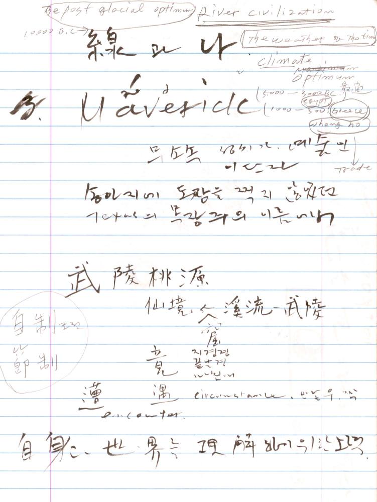 2003년 전후의 김차섭 구상노트 2