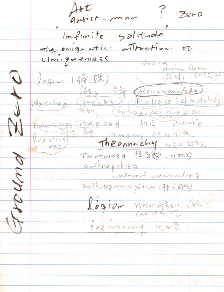 2003년 전후의 김차섭 구상노트 2