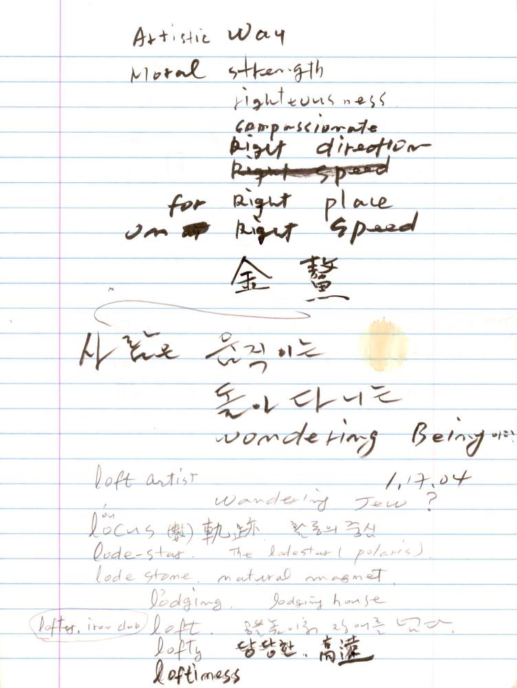 2003년 전후의 김차섭 구상노트 2