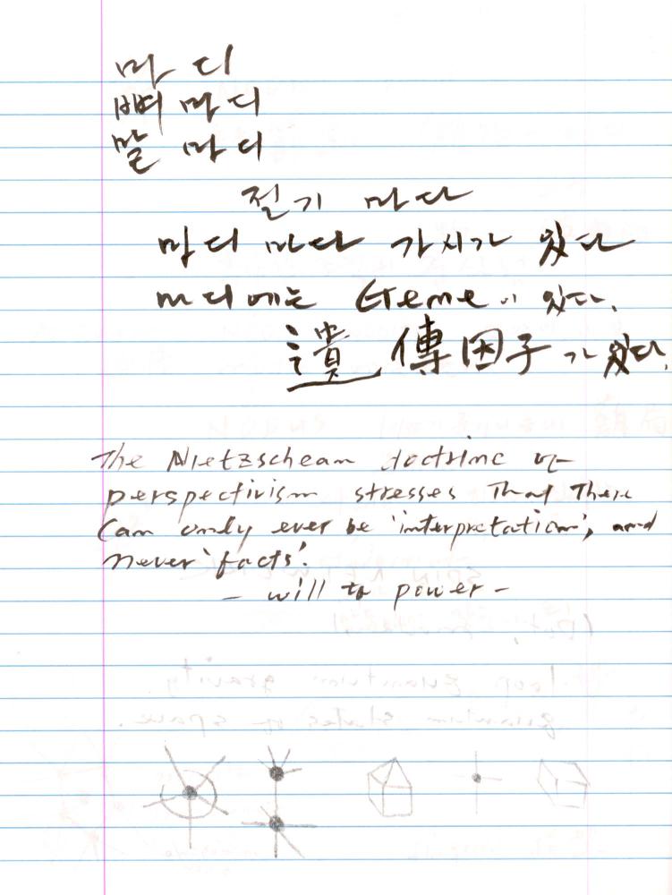 2003년 전후의 김차섭 구상노트 2