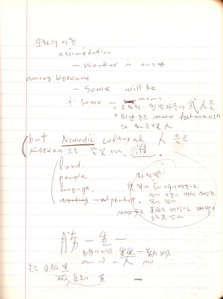 1993년 김차섭 구상노트 3