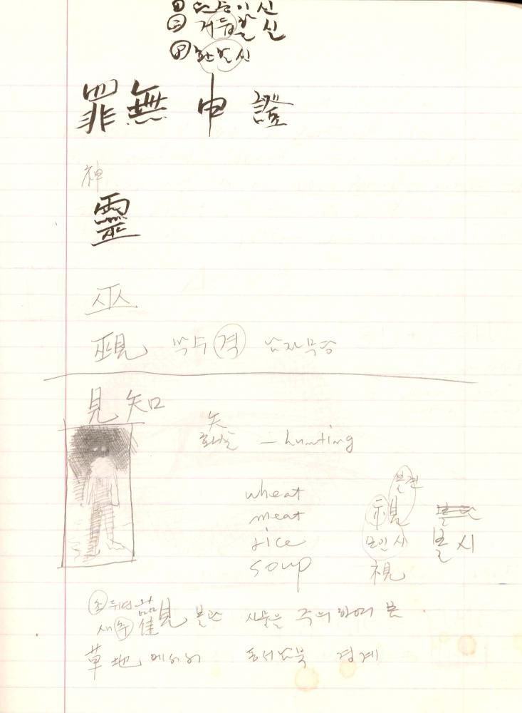 1999년 김차섭 구상노트 2