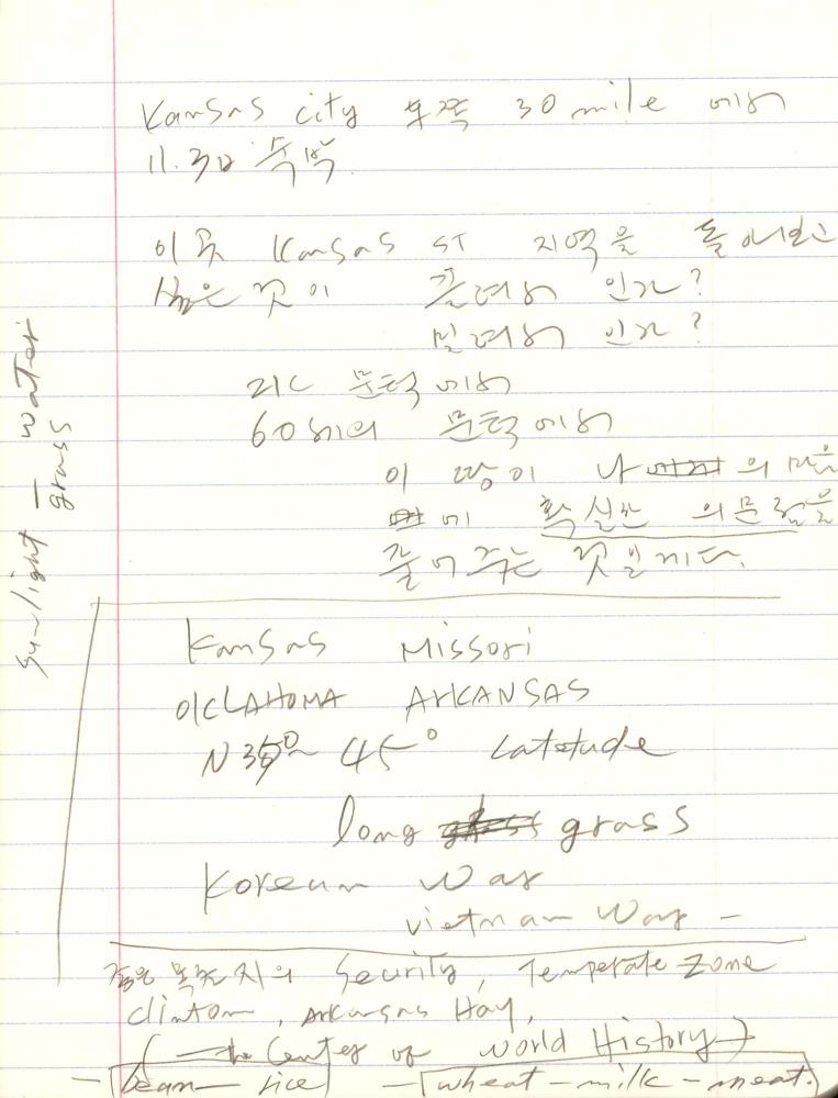 1999년 김차섭 구상노트 3 4