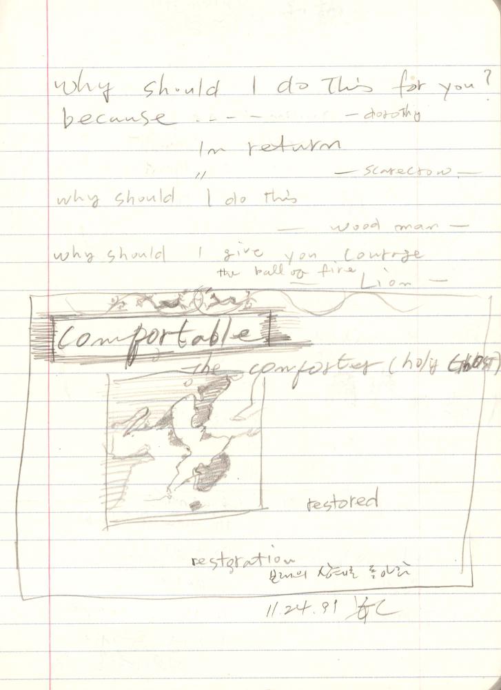 1999년 김차섭 구상노트 3