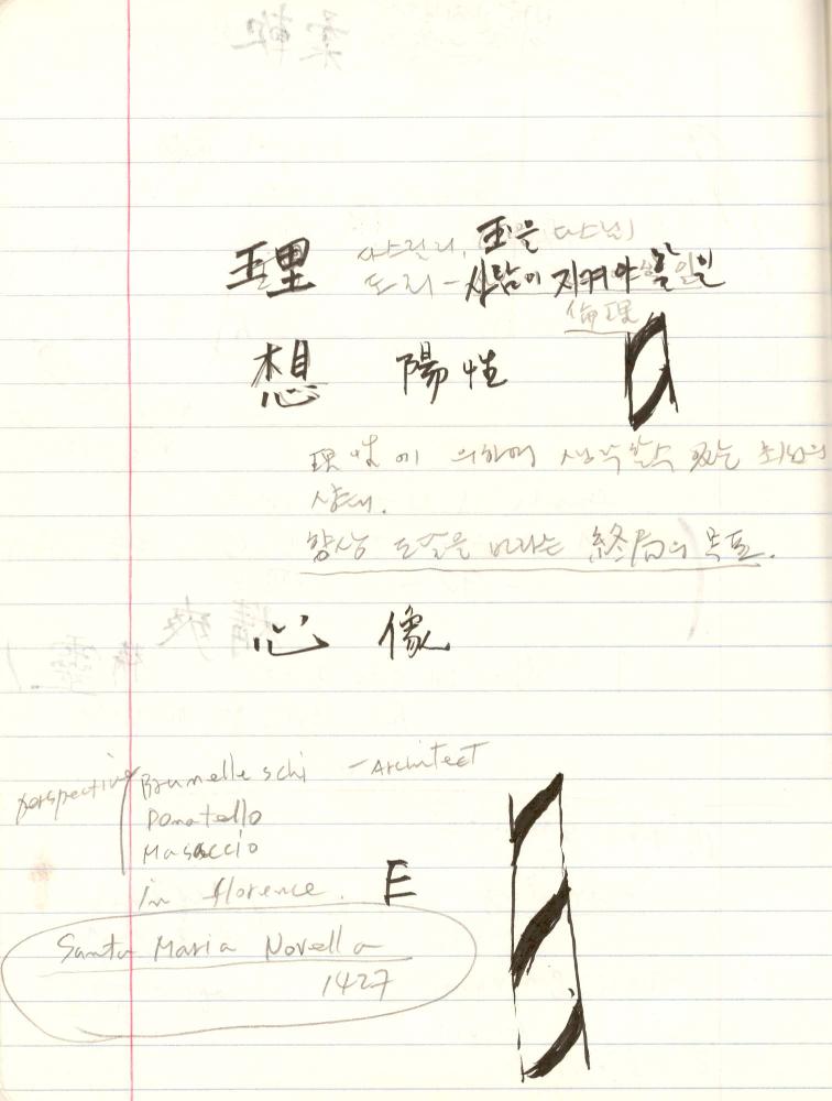 1999년 김차섭 구상노트 3