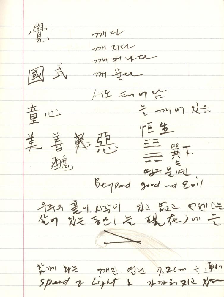 1999년 김차섭 구상노트 3