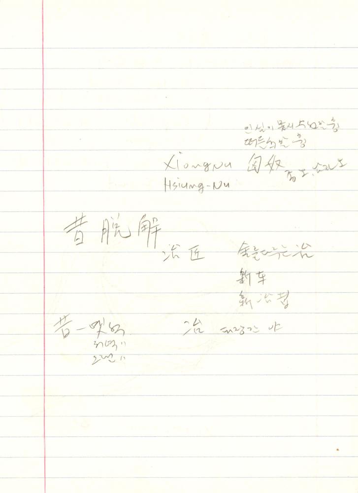 1999년 김차섭 구상노트 3