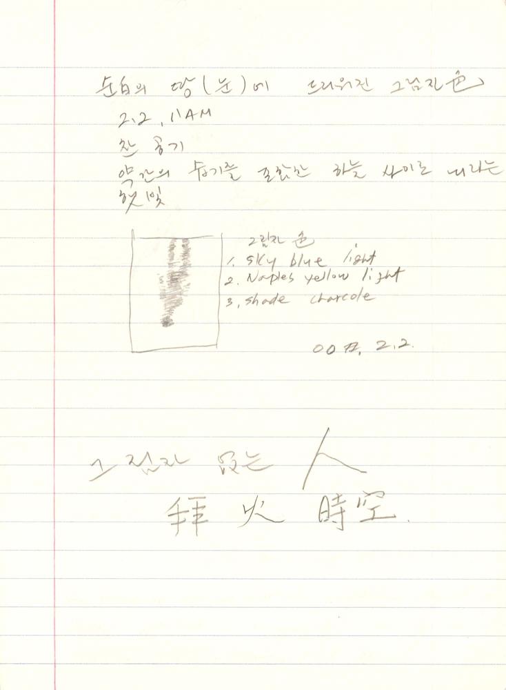 1999년 김차섭 구상노트 3