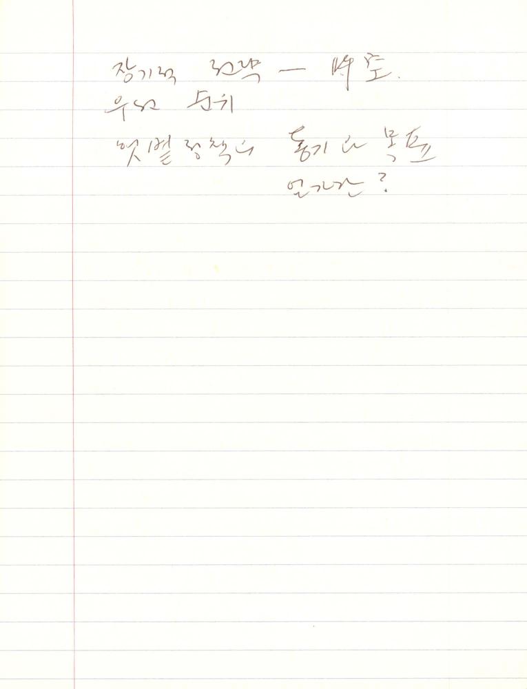 1999년 김차섭 구상노트 5