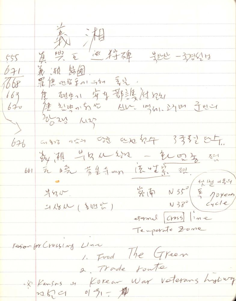1999년 김차섭 구상노트 5
