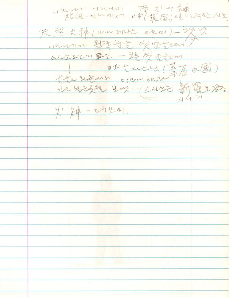 2000년 김차섭 구상노트 2