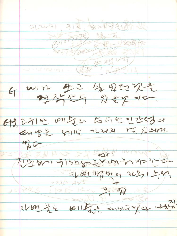 2000년 김차섭 구상노트 2