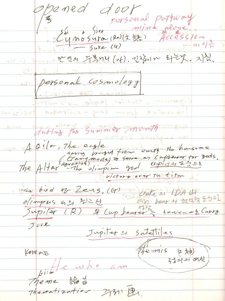 2005년부터 2006년까지 김차섭 구상노트