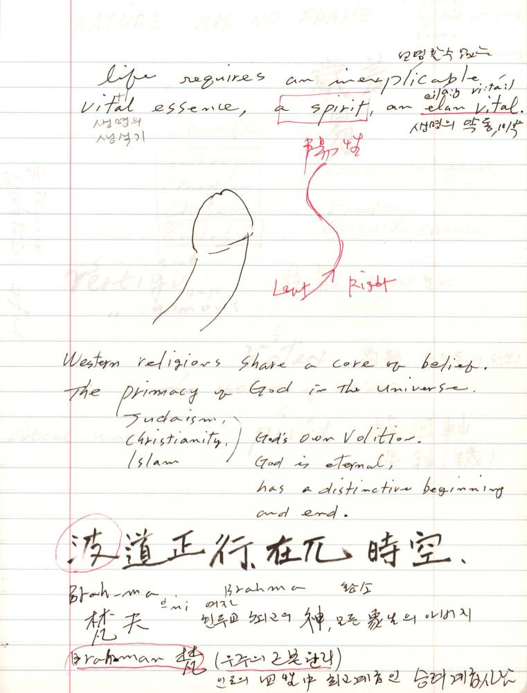 2005년부터 2006년까지 김차섭 구상노트