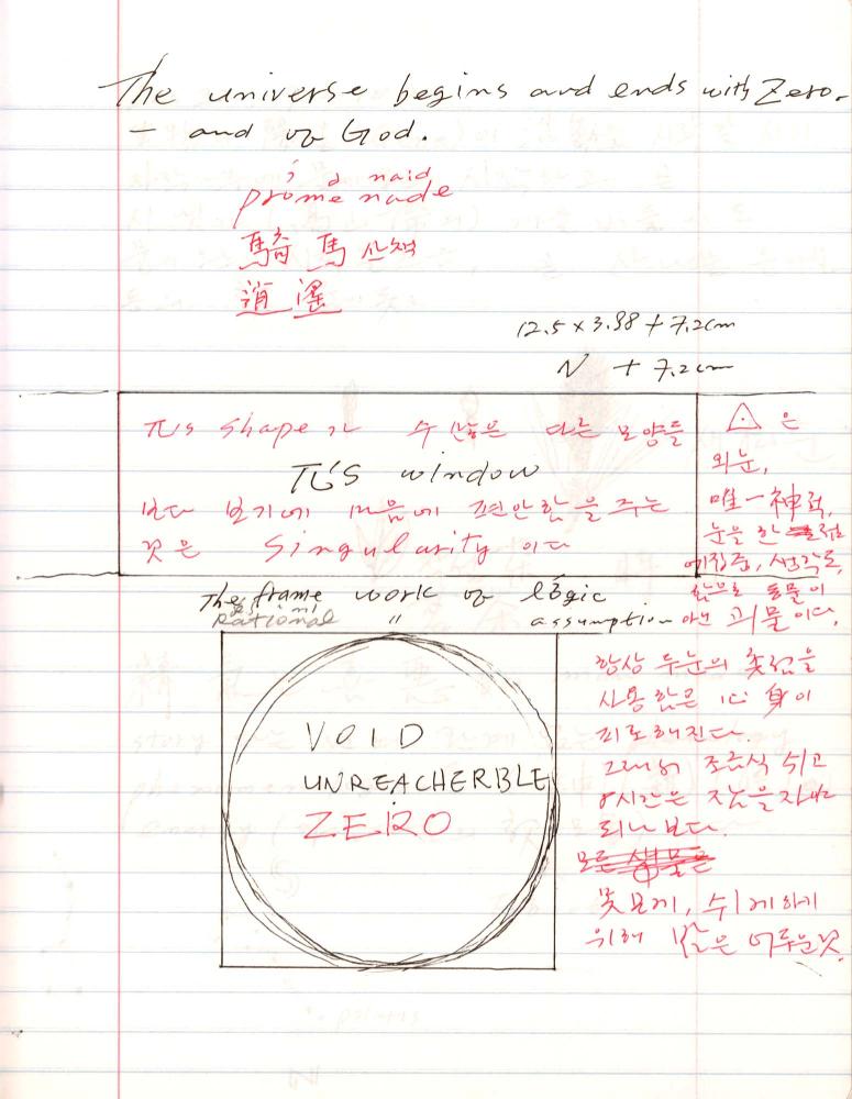 2005년부터 2006년까지 김차섭 구상노트